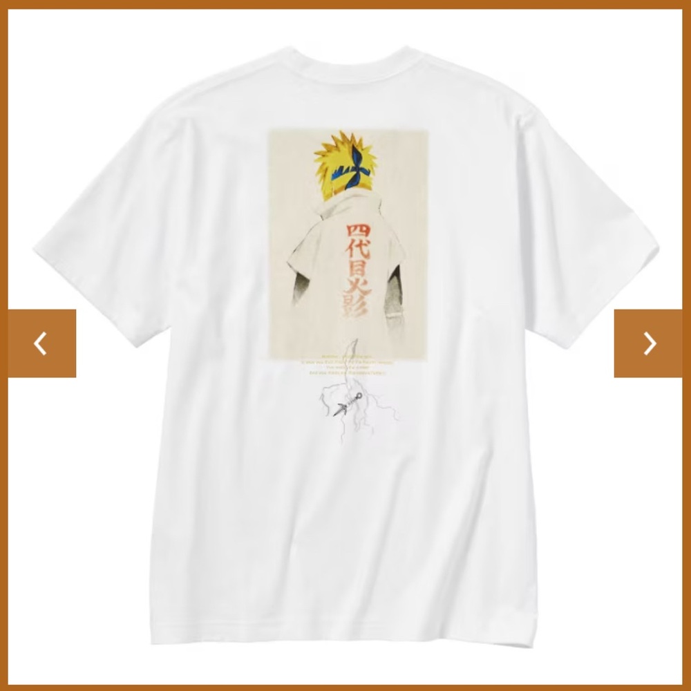 Naruto 20th Anniversary Namikaze Shirt, Size L, New Limited Edition